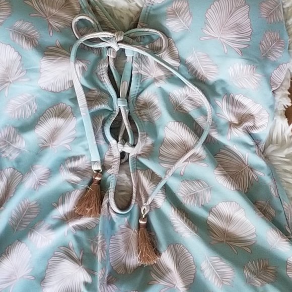 🎉HP🎉Daniel Cremieux Fleur Plunge Maillot 1 Piece Women's Size M Swimsuit NWT - Picture 2 of 16